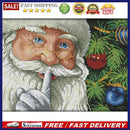 Full Cross Stitch 14CT Santa Claus Counted Embroidery DIY Needlework Handma