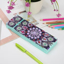 DIY Mandala Special Shaped Diamond Painting Students Pencil Storage Box Newly