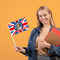 Small Flag - 10 Pieces Queen Elizabeth United Kingdom UK Flags Vibrant Colors