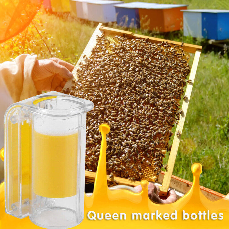 Bee Queen Marker Bottle Mark Cage One Handed Marking Catcher Garden Tools