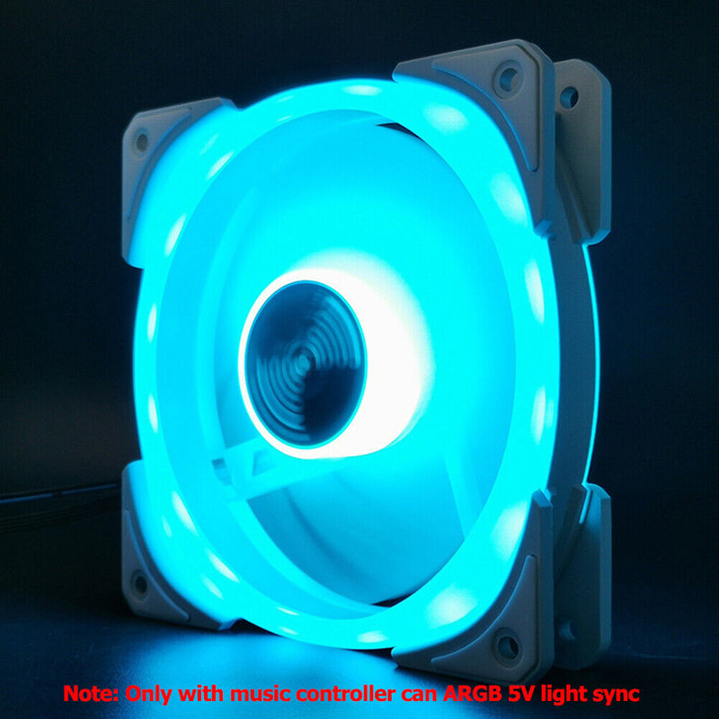 COOLMOON 120mm Small 6Pin Chassis Cooling Fan ARGB Quiet Desktop Case Radiator