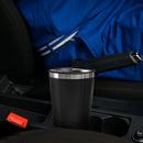 Double-layer Thermal Mug Beer Cups Stainless Steel Coffee Bottle (Black)