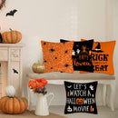 Halloween Pillow Covers Bat Pumpkin Decorative Throw Pillow Cover for Home