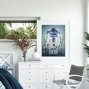 Full Cross Stitch Art Draw 11CT Stamped Spaceship Robot Embroidery Wall Ornament