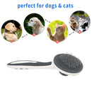 Stainless Steel Bristle Dog Hair Remover Comb Hair Grooming Brush (Grey) Newly