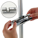 ABS Chrome Portable Base Bracket Adjustable Shower Head Holder Slide Clamp