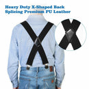 Fashion Solid Color Mens Braces Suspenders Elastic Braces Adjustable Strap Clip