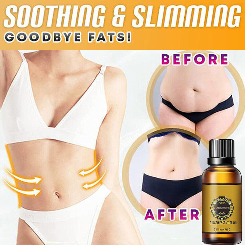 massager Oil GINGER ESSENTIAL PLANT AROMA Belly Drainage