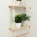 Decoration Hanging Basket Plants Holder Basket Flower Pot Hanging Cotton Rope
