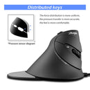 ZEALOTES Gaming Mouse Upright Optical Mouse Wired 12 Buttons Desktop Game Mouse