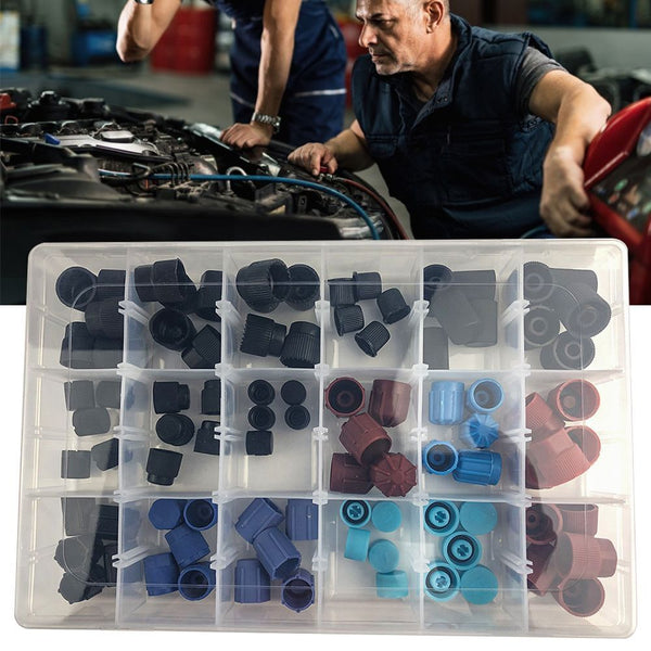 Dust Caps Set Dust Cap Air Conditioning Valve Core Cap for Car Air Conditioning