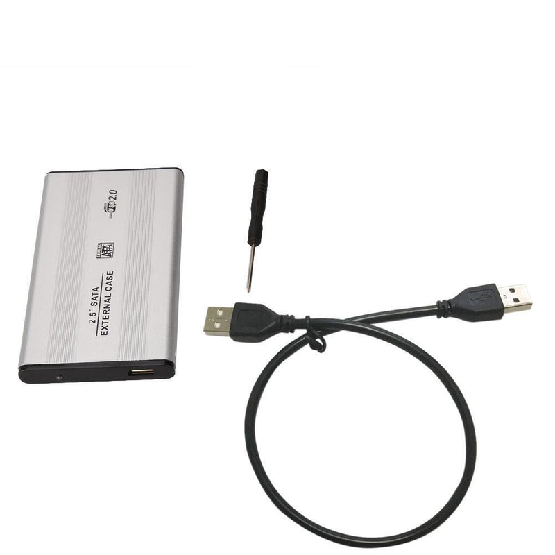 Externe USB 2.0 Festplatte SATA 2.5" Zoll HDD Adapter CASE Gehäuse Box für