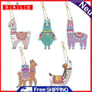 5pcs Diamond Painting Acrylic Keychain DIY Crystal Drill Key Ring Bag Accessory