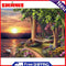 5D DIY Full Round Diamond Painting Landscape Rhinestone Picture Kits Wall Art