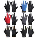 5 Pair Fishing Gloves Anti-slip 2 Cut Finger Breathable Mitts (Black)
