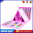 Kids Colored Crayon Watercolors Pens Drawing Set (208pcs with Board Pink)