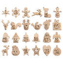 Number Label Wooden Pendant Christmas Advent Calendar Countdown Hanging Tags
