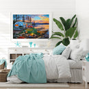 50x40cm Lake Scenery Frameless Picture Oil Paint By Numbers Hand Painted Pi