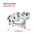 Guides Finger Wear Thimble Fish Bone Shape Crochet Loop Sewing Knitting Ring
