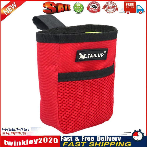 Portable Training Dog Snack Bags Oxford Outdoor Feed Storage Pouch (Red) Newly
