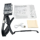 Led Magnifier USB Rechargeable Magnifying Glasses 1.5X 2.5X 3.5X 5.0X