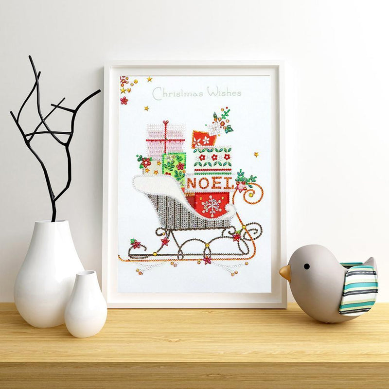 5D DIY Special Shaped Diamond Painting Sled Cross Stitch Mosaic Kits Needlework