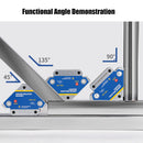 4x Magnetic Welding Holder Multi-Angle Weld Fixer Ferrite Auxiliary Locator Tool