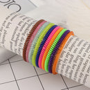 Elastic Super Thin Girls Rubber Hair Ropes Telephone Wire Ponytail Holder