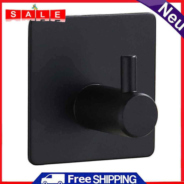 Punch Free Kitchen Towel Hanger Hooks Wall Mounted Bathroom Key Coat Holder Rack