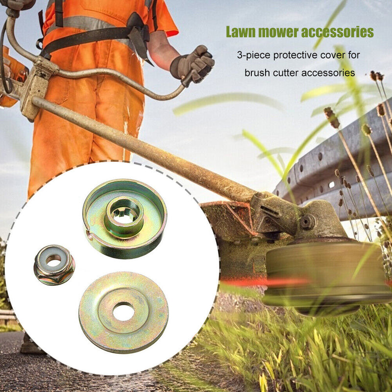 3pcs Steel Grass Trimmer Head Gearbox Fixing Kit Derusting Weeding Wheel Pl