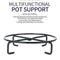 Portable Mini Stove Rack Iron Stand Stove Bracket Holder Outdoor Black M3L4