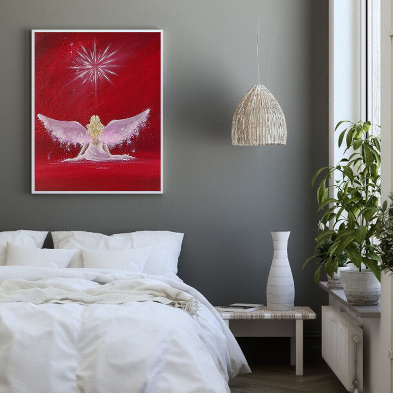 Angel Oil Paint By Numbers Drawing DIY Picture Hand Painted Wall Art Craft Decor