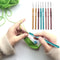 Knitting Bag Yarn Wool Crochet Storage Sewing Needle DIY Organizer (Purple)