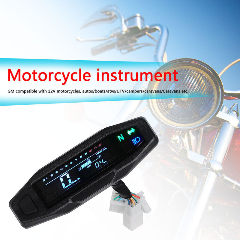 LCD Motorcycle Speedometer Odometer Speedometer Electric Injection Carb Meter