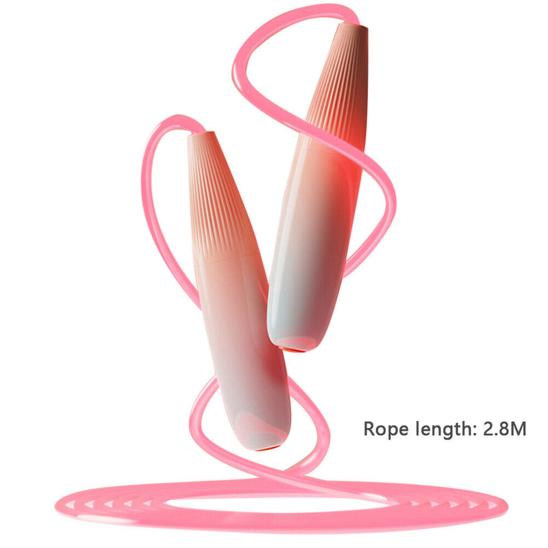 Children Skipping Ropes Exercise Fitness Sports Luminous Jump Rope (Pink) Newly