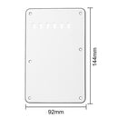 Electric Guitar Parts 6 Holes Guitar Tremolo Cavity Cover Back Plate for ST SQ