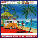 Diamond Painting Sea Car Full Round Drill Picture of Rhinestone DIY Drawing