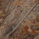 104pcs Stainless Steel Straight Knitting Needles Crochet Hook Weave Set Newly