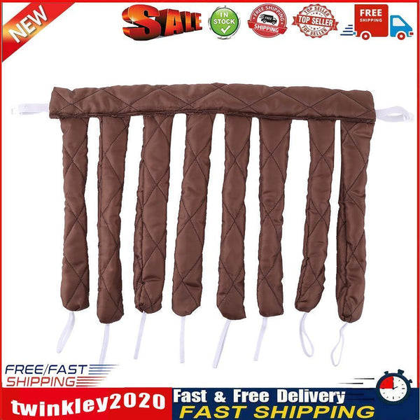 Heatless Spiral Curlers Sleeping Headband Hair Curler Hair Styling (Brown) Newly