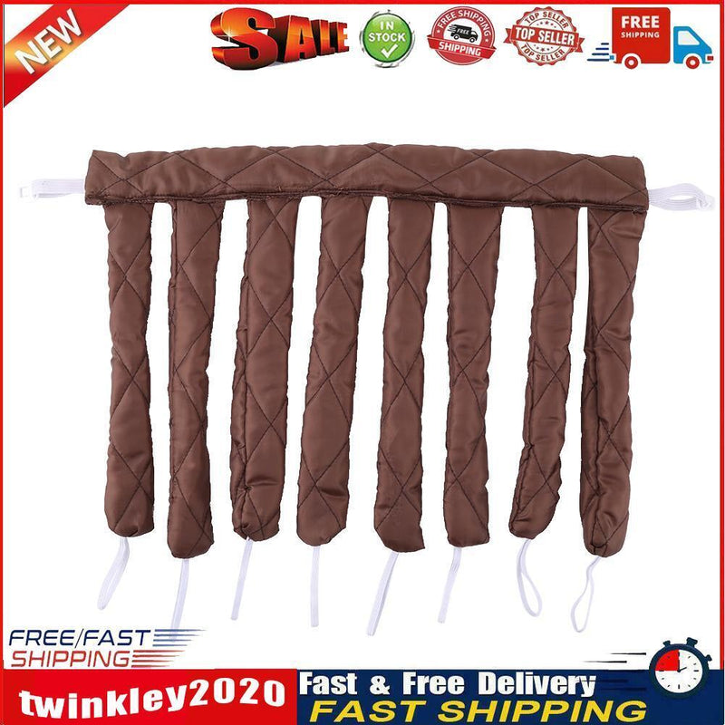 Heatless Spiral Curlers Sleeping Headband Hair Curler Hair Styling (Brown) Newly