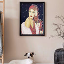 DIY Part Drill Special-shaped Diamond Painting Elegant Lady Mosaic (Y038)
