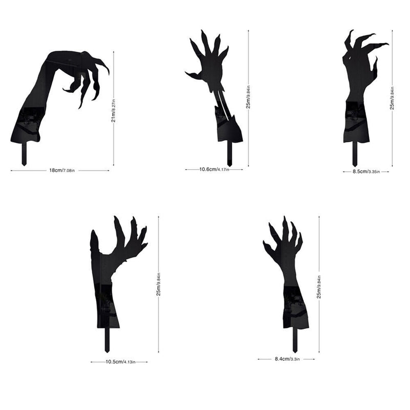 Halloween Acrylic Plugin Home Decor Ghost Hand for Terraces Backyards Sidewalks