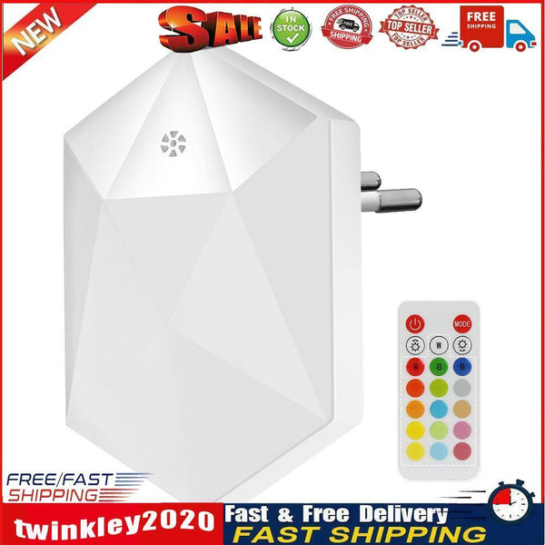 1pc Mini LED Plug Light Kids Bedroom Light Sensor Control Nightlight (EU) Newly