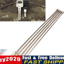 5PCS Stainless Steel Wire Keychain Cable Key Ring for Outdoor Hiking  Newly