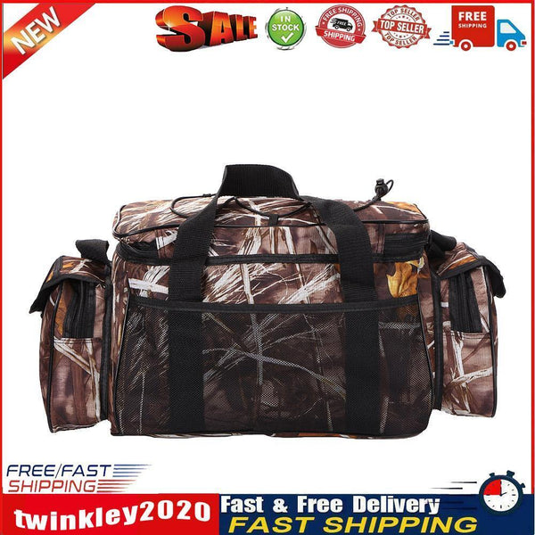 F104 Fishing Bag Oxford Fabric Lure Storage Pack Shoulder Crossbody Bag Newly