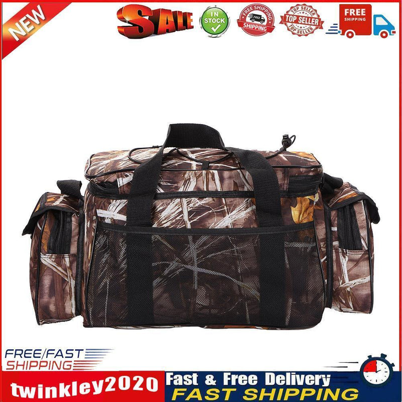 F104 Fishing Bag Oxford Fabric Lure Storage Pack Shoulder Crossbody Bag Newly