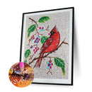 5D Special Shaped Crystal Red Bird DIY Full Drill Diamond Painting