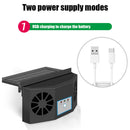 Solar/USB Charging Car Exhaust Fan Air Vent Conditioner Cooler Fans (Black)
