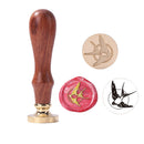 Retro Fire Paint Seal Set Animal Wax Stamp Cards Craft DIY Envelope Decor Tools