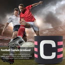 Player Leader Football Captain Armband Nylon Soccer Group Arm Band (Black) Newly
